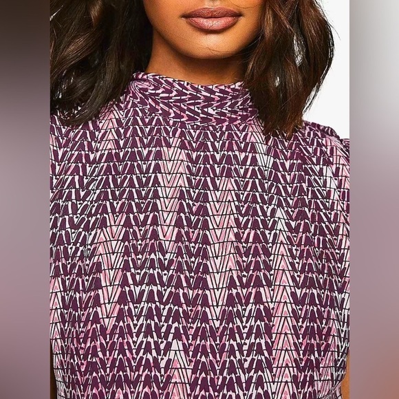 New! Reiss Natalie tie back patterned Dress nwt 18405 - Picture 4 of 14